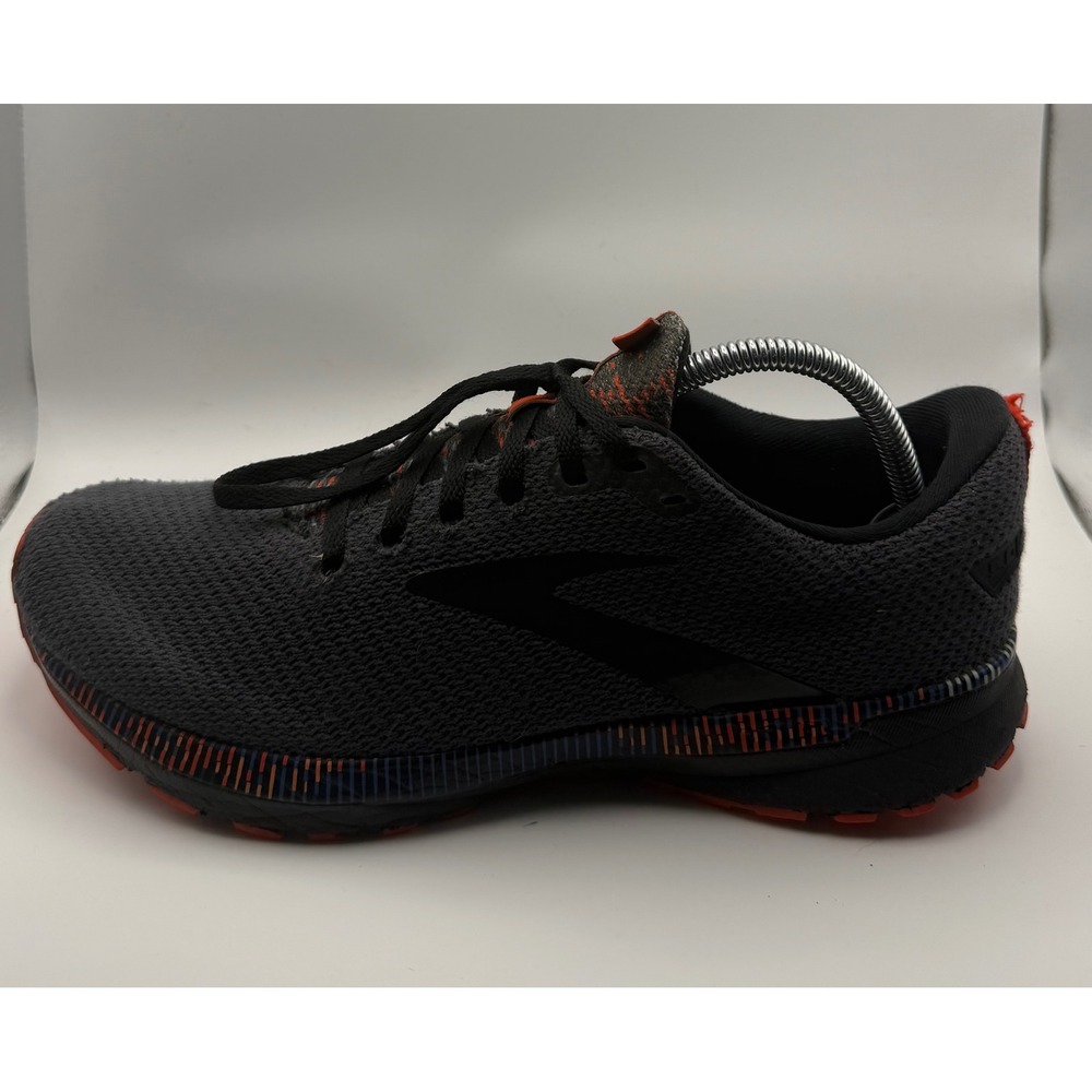Brooks Revel 5 Running Shoes Mens 9.5 Grey Orange Good 1103741D052 Knit